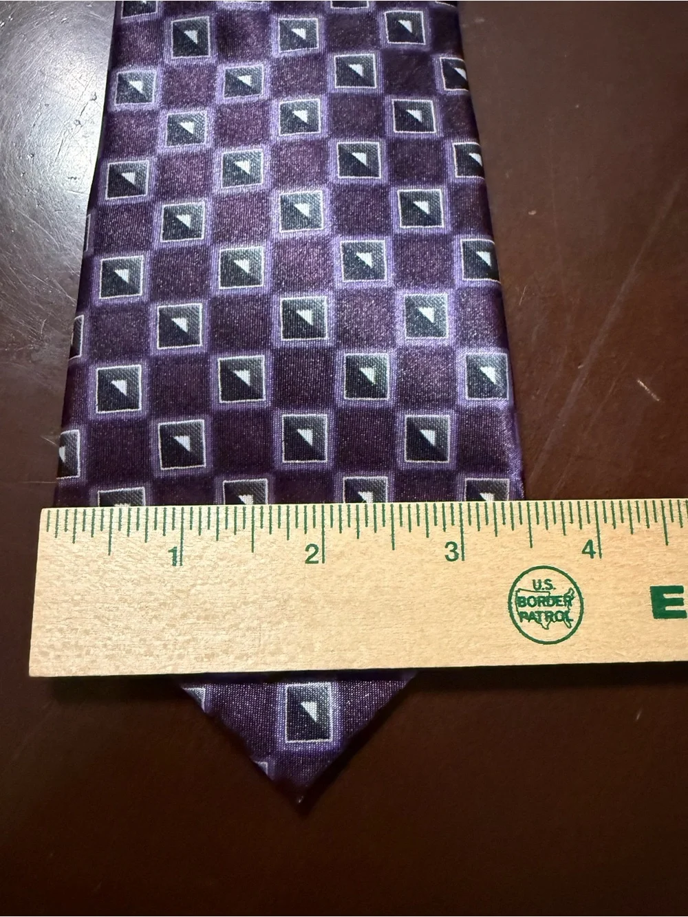 Beverly Hills Polo Club Purple Geometric Men's Tie